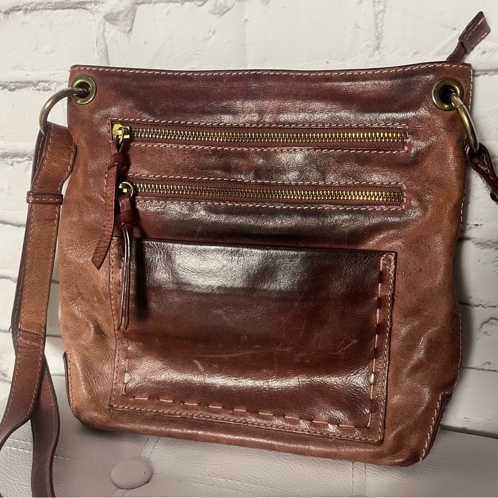 Nino BOSSI Mahogany Brown Crossbody Bag